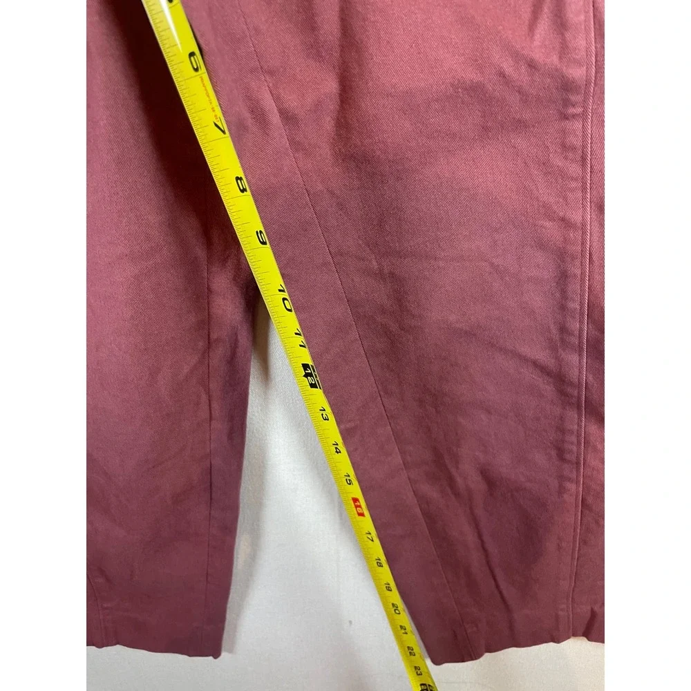 Express Mauve Pink High Waisted Utility Tapered Barrel LegTrouser Pants 12 - Picture 8 of 9